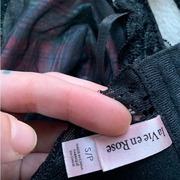 La Vie En Rose tartan lace bralette - Picture 11 of 11